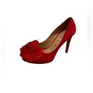 Authentic Valentino Red Suede Heels